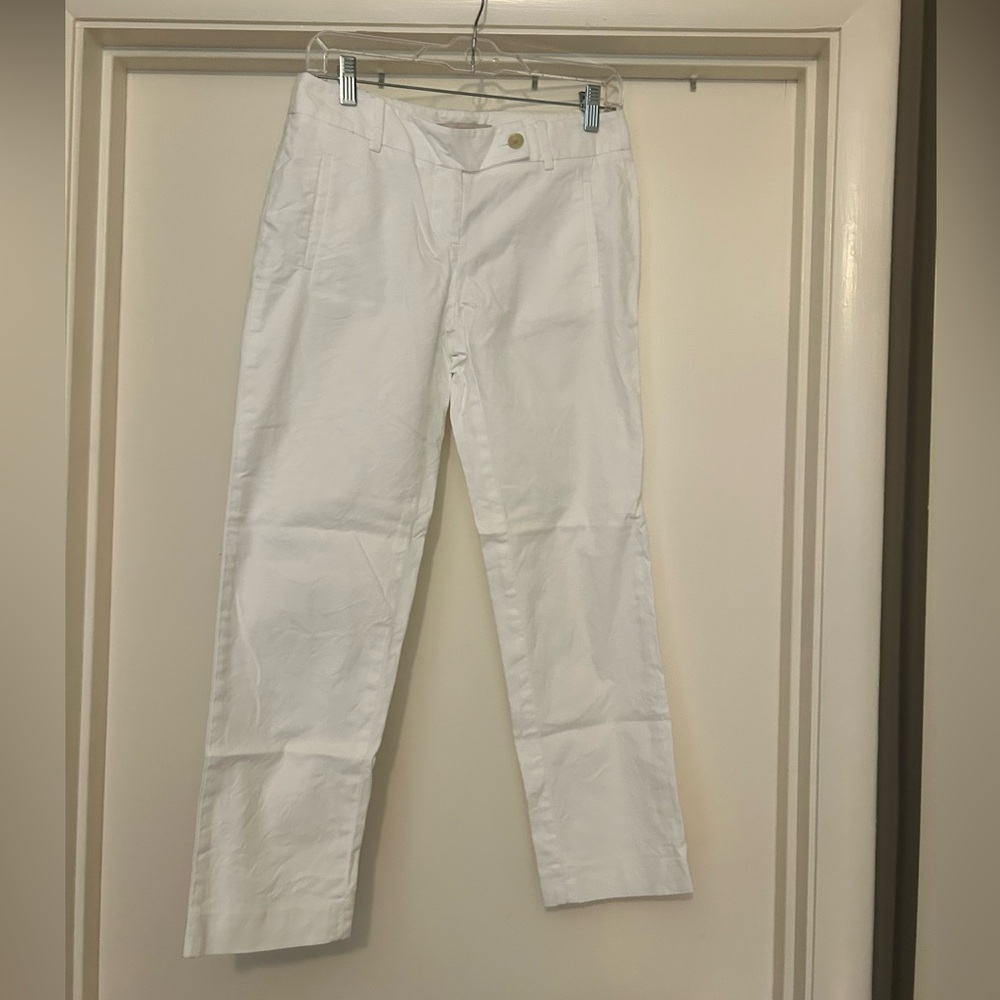 LOFT Women's Straight Leg White Pants